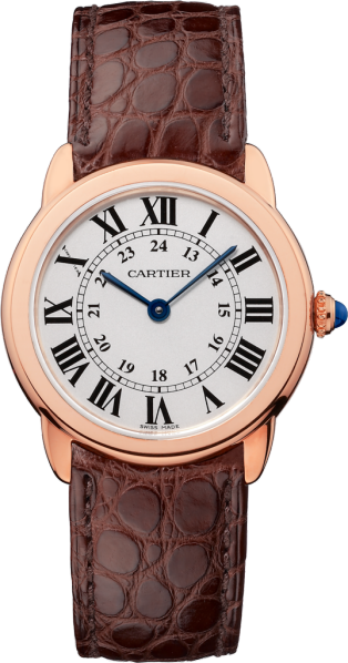 cartier ladies leather watch